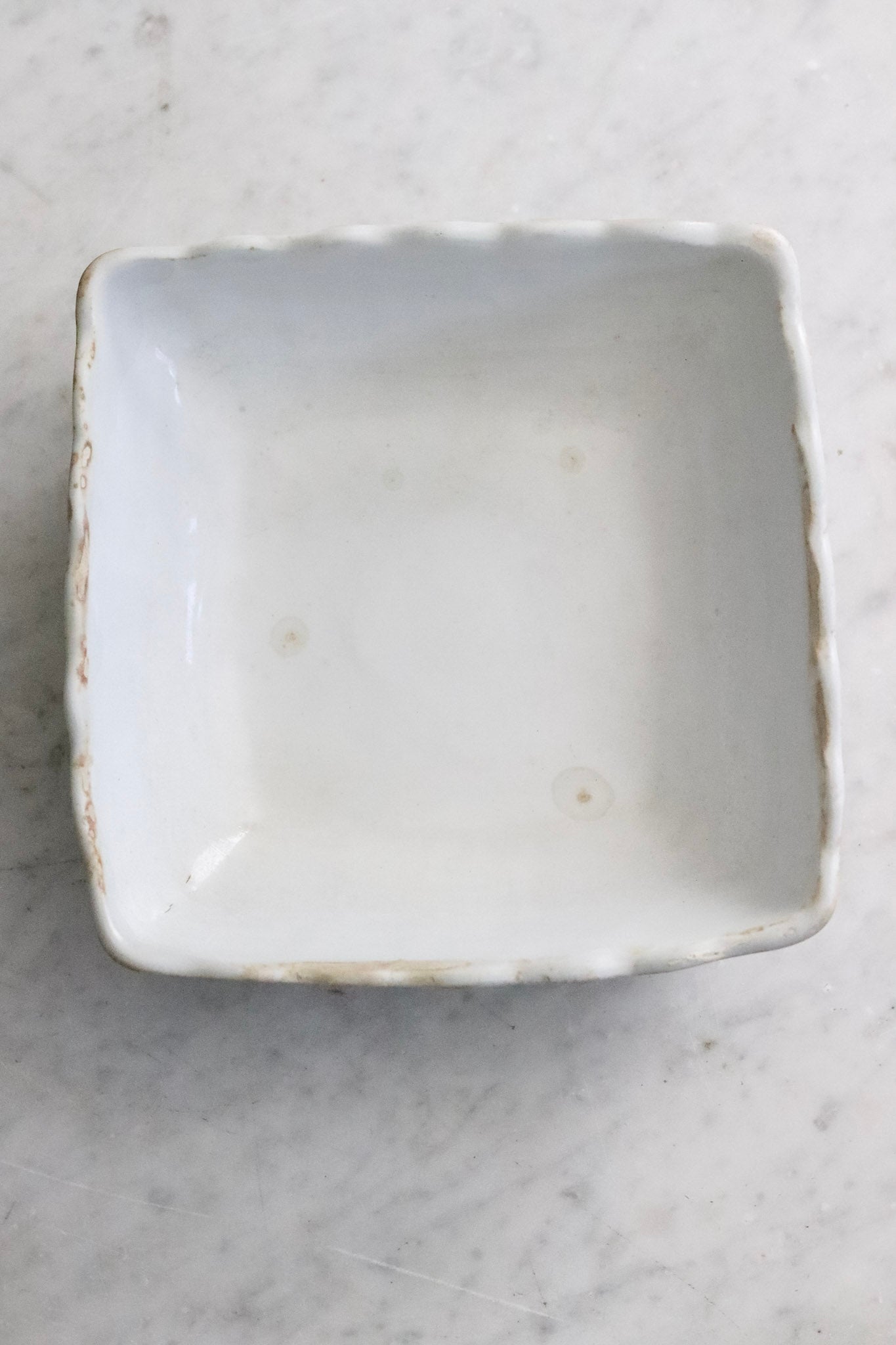 Antique Ironstone Ladyfinger Bowl