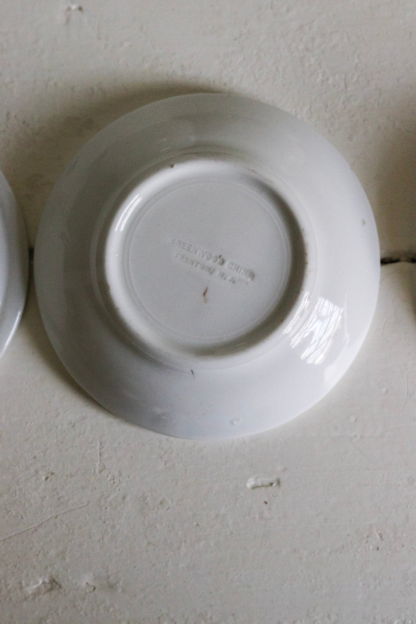 Antique Ironstone Fruit Plates - Set of Three