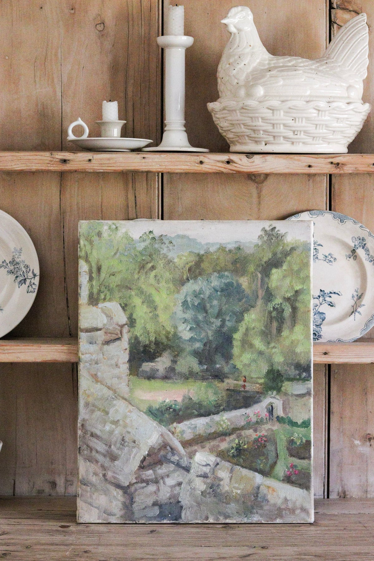 Inside the Walled Garden Oil Painting
