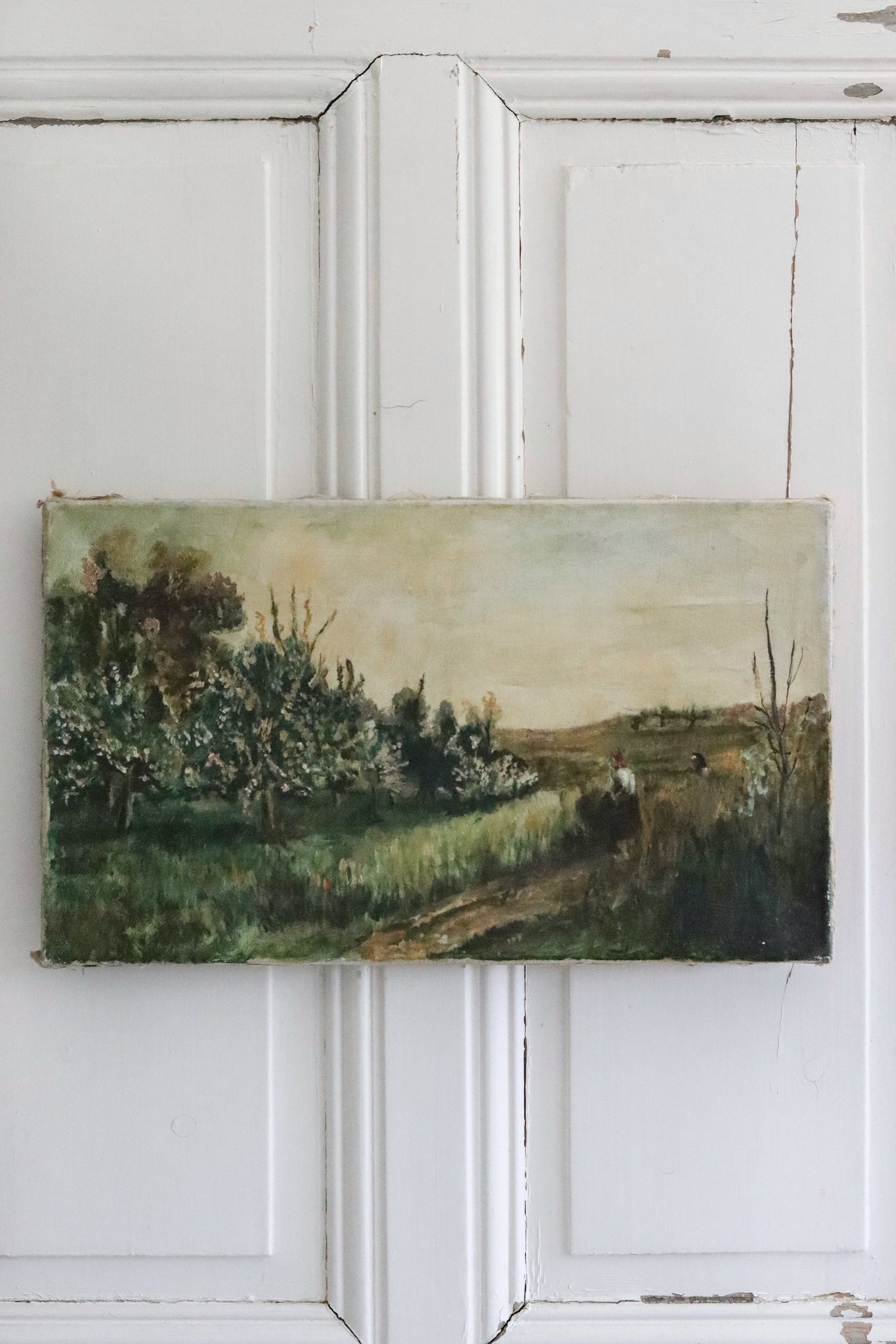 Antique French Oil Painting