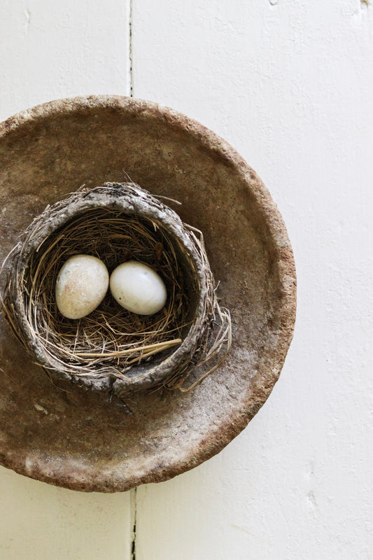 Vintage European Earthenware Nesting Bowl
