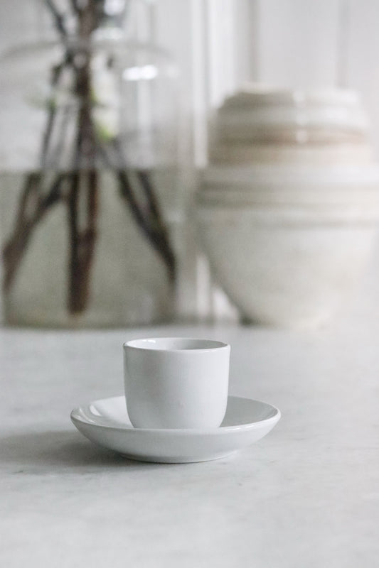 Antique Ironstone Cup and Saucer