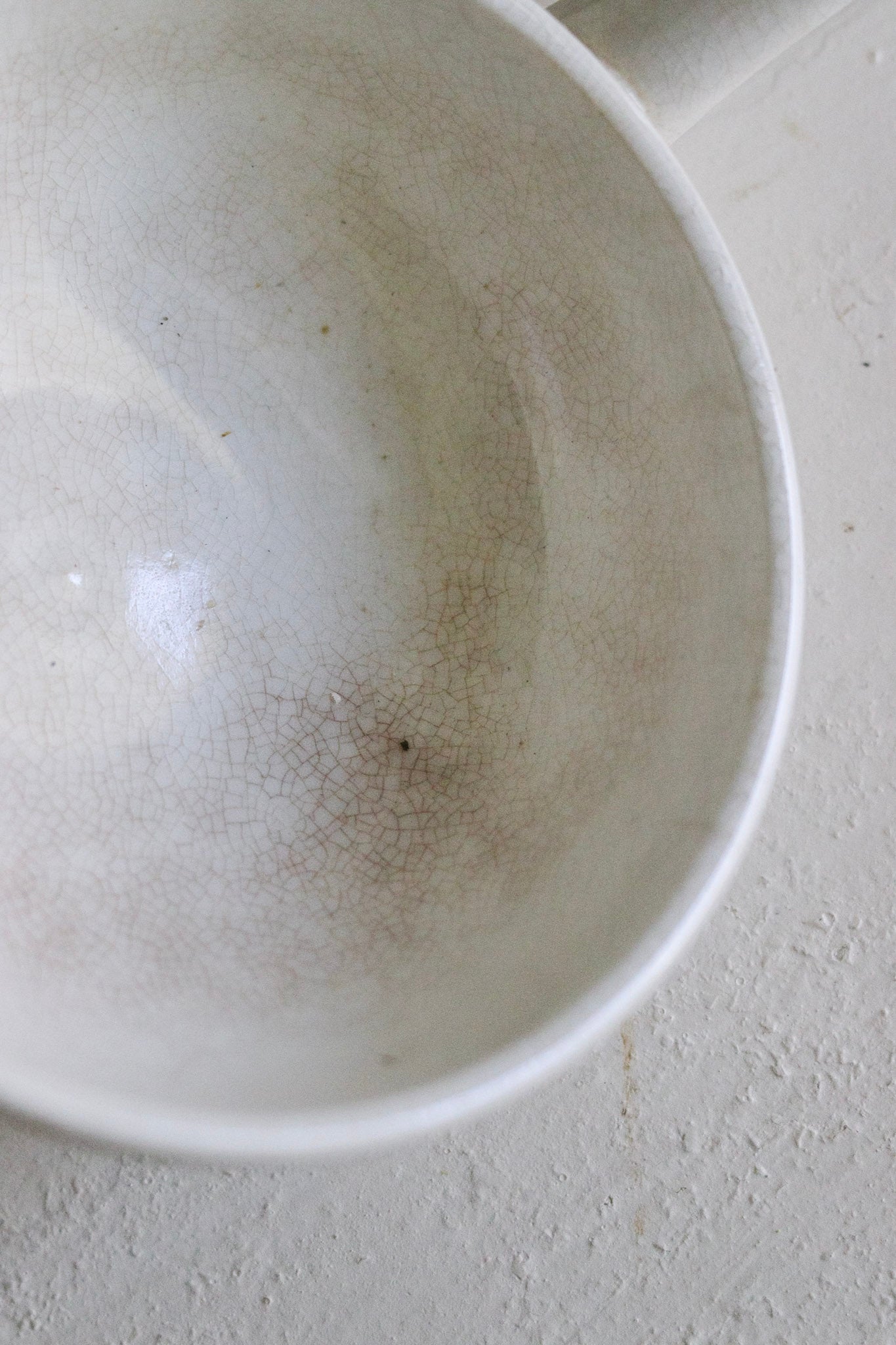 Beautiful Stained Dutch Ironstone Ladle
