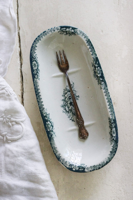 Vinage French Transferware Razor Dish