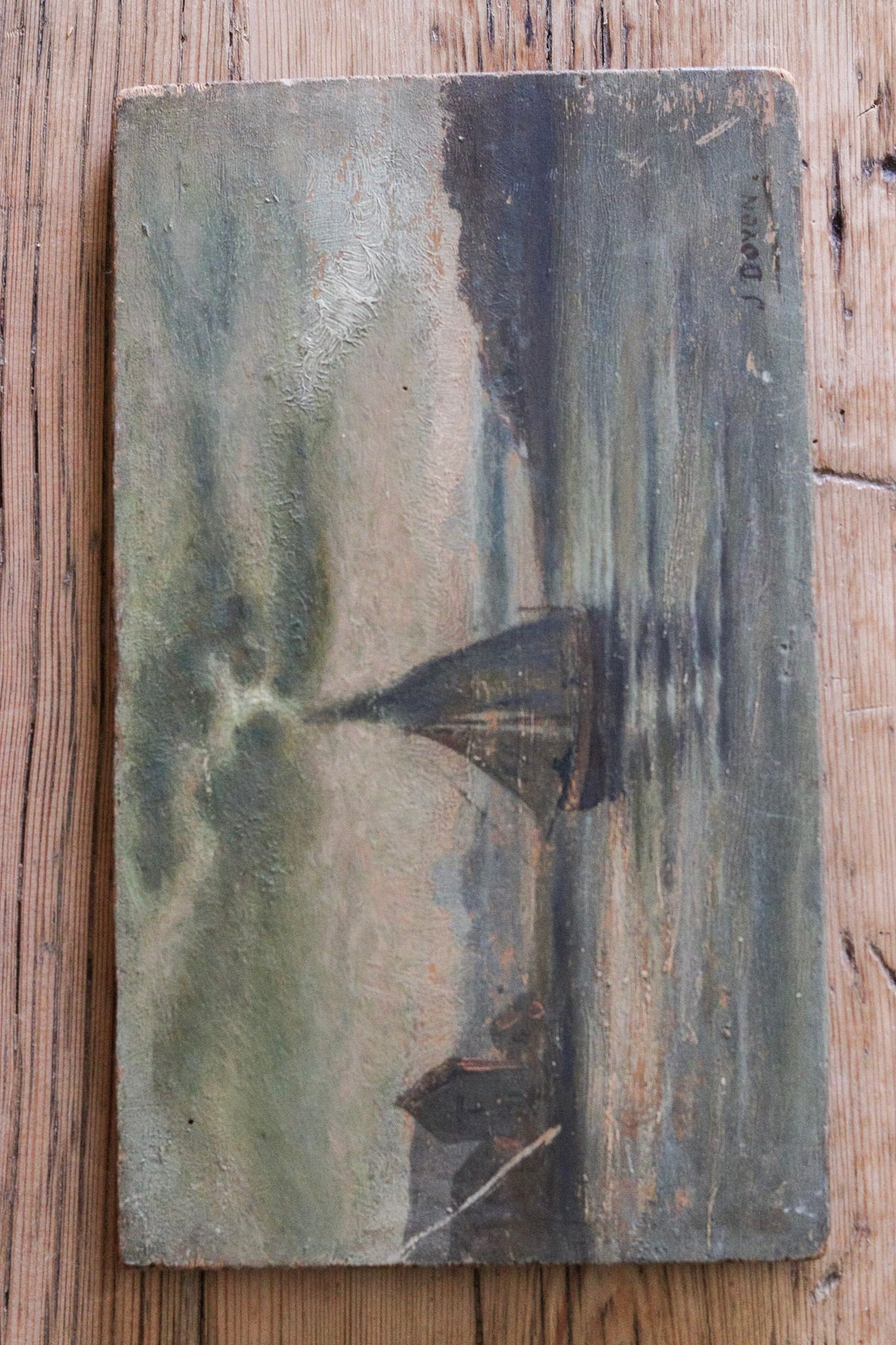 The Lone Boat Oil Painting