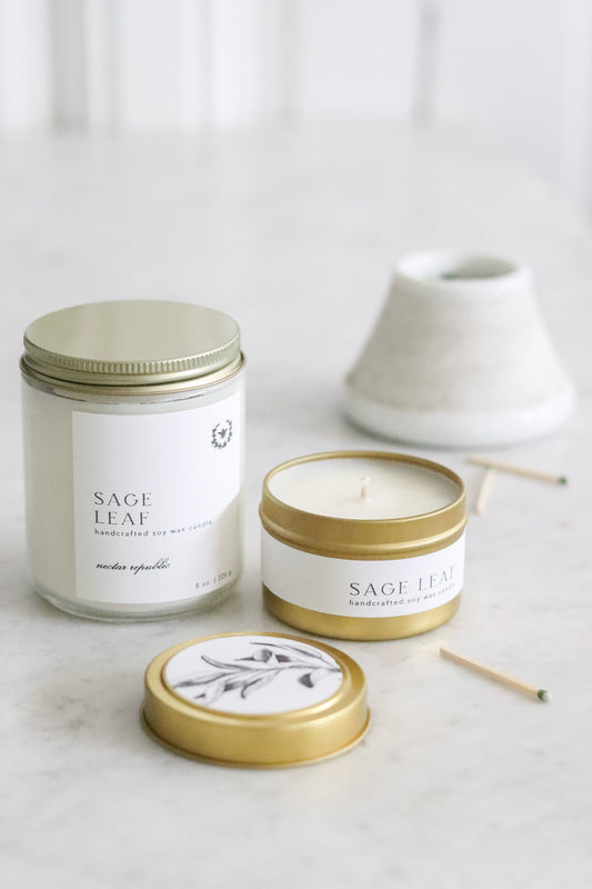 Sage Leaf Soy Candle