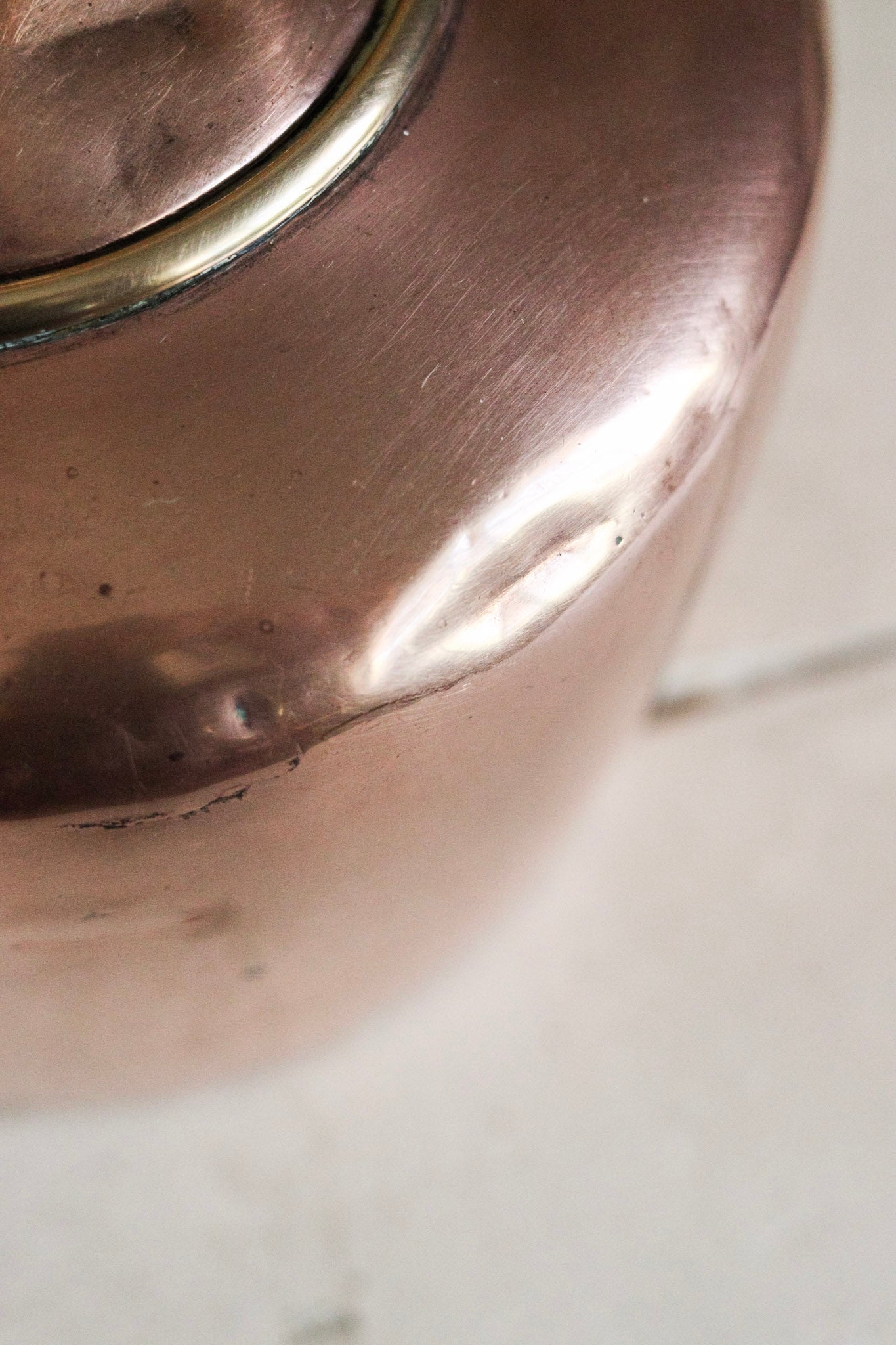 Large Antique English Copper Kettle