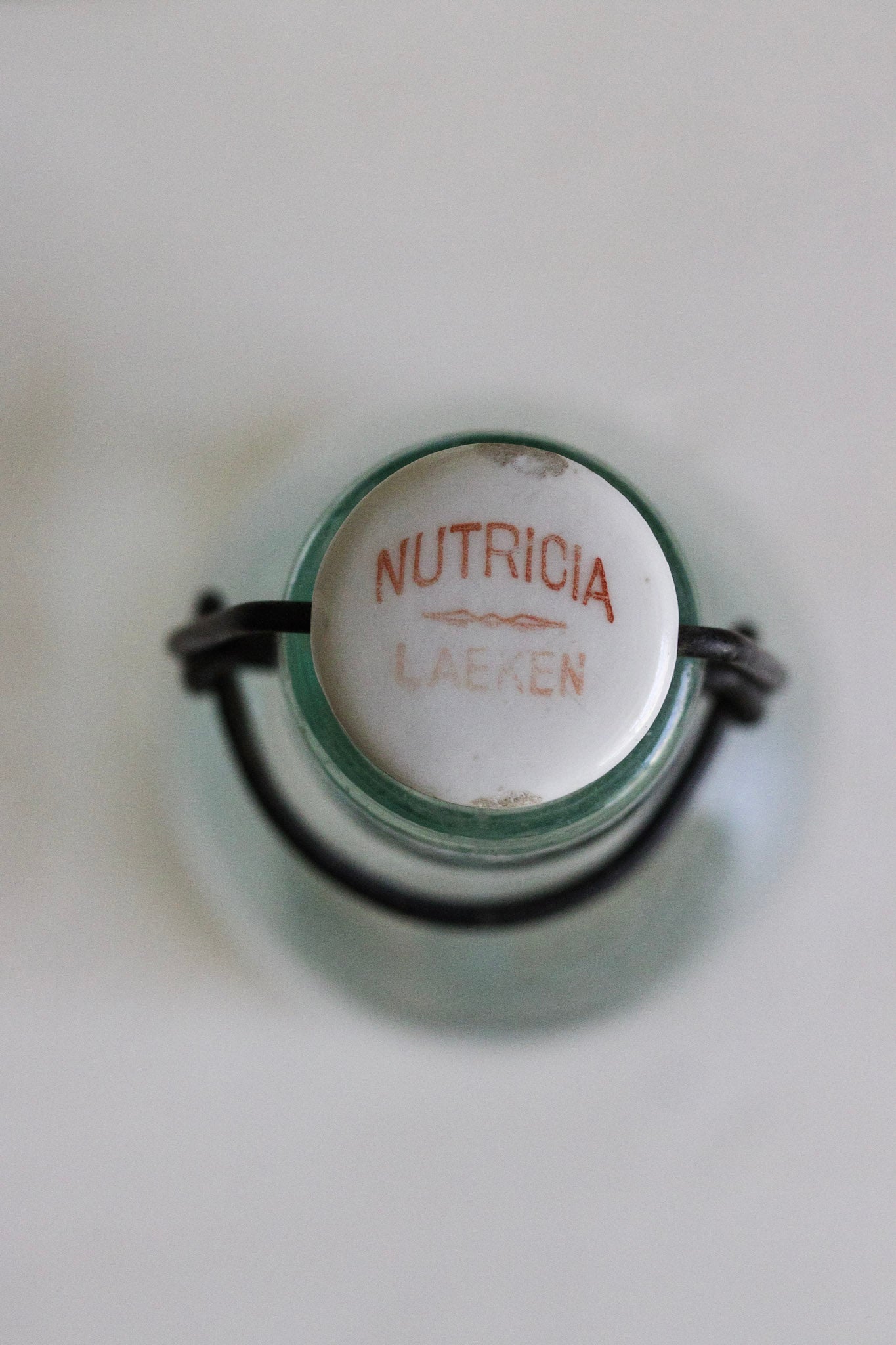 Vintage Bottle with Porcelain Top