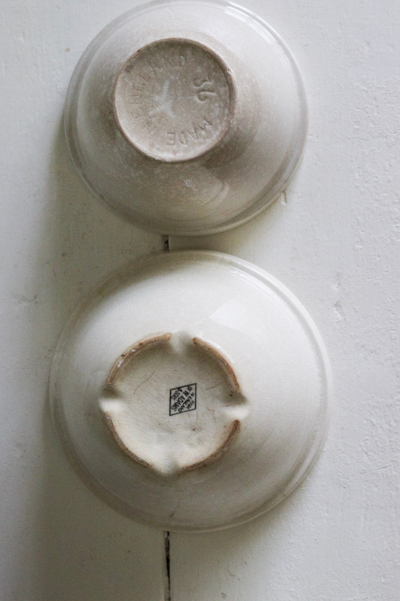 Pair of Vintage English Pudding Bowls No.4