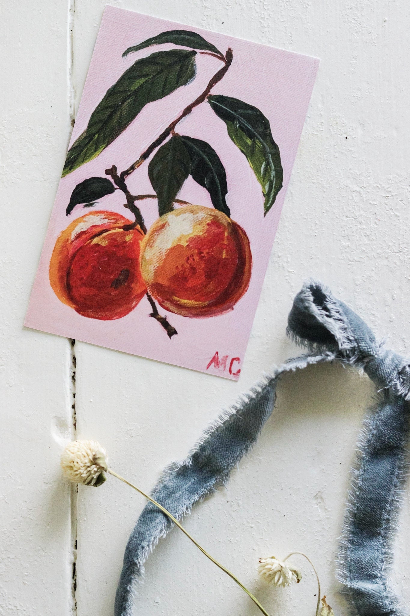 Peach Postcard