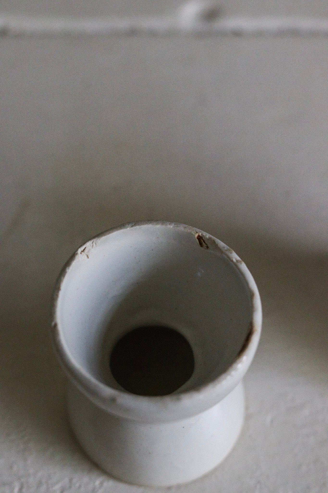 Pair of Antique French Ironstone Egg Cups No.1 - See Description