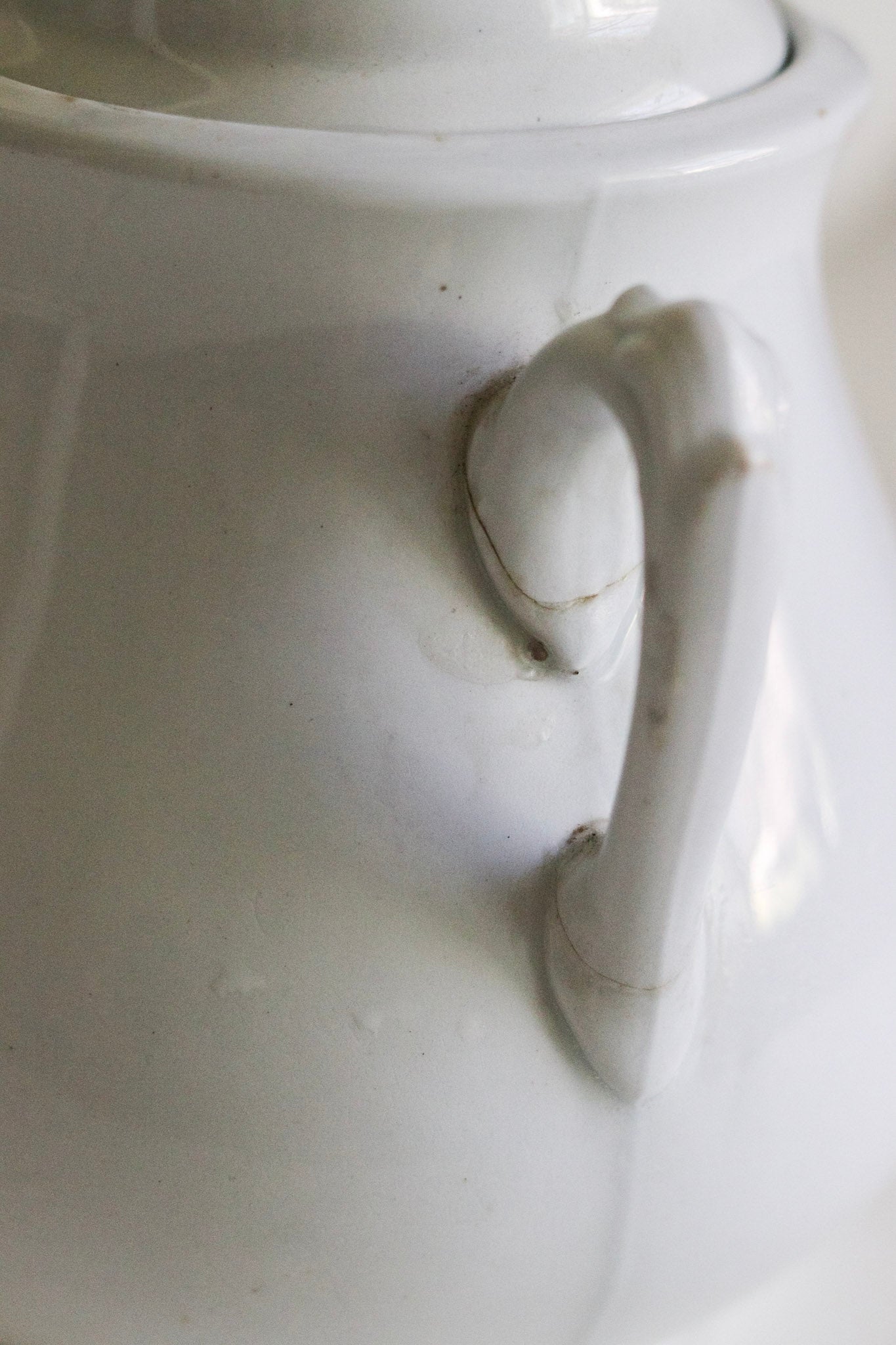 Antique Ironstone Sugar Bowl