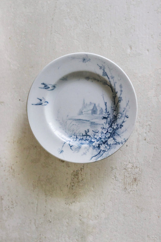 Antique French Dînette Set Transferware Cake Plate No. 2