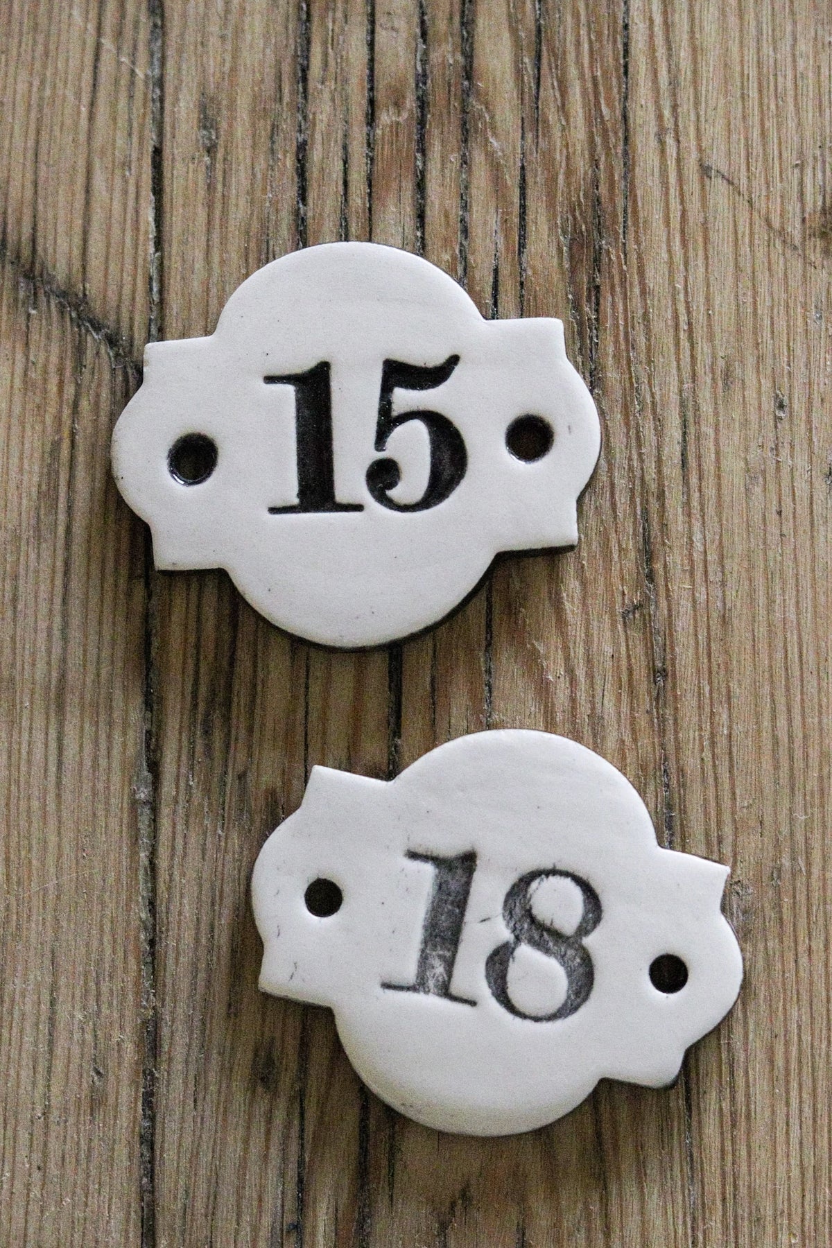 Vintage English Number Plates