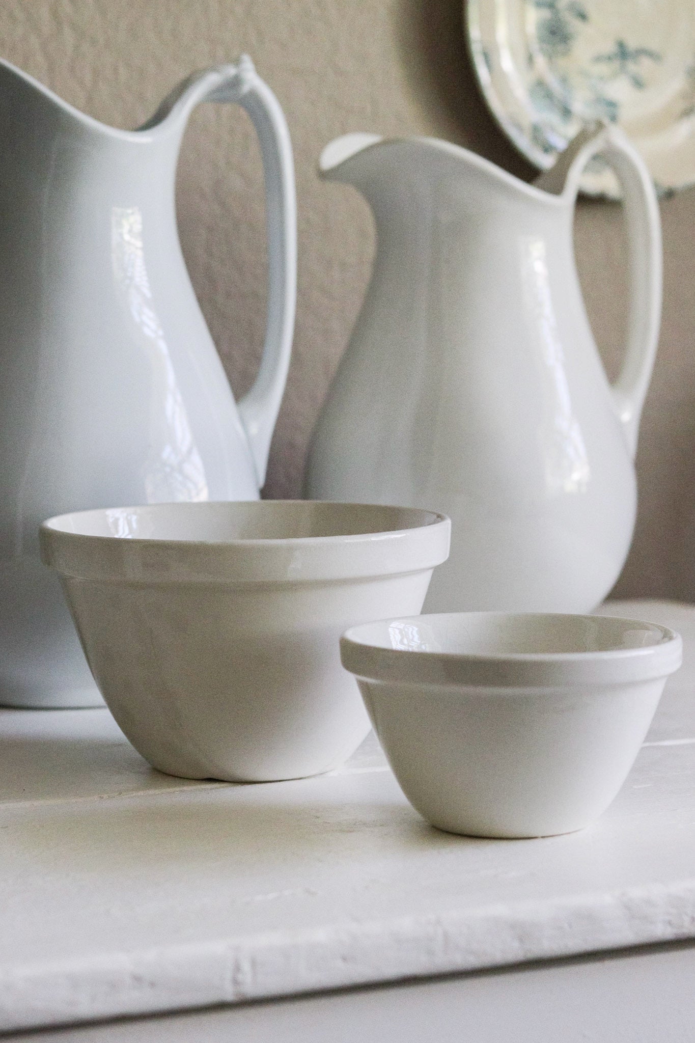 Pair of Vintage English Pudding Bowls No.6