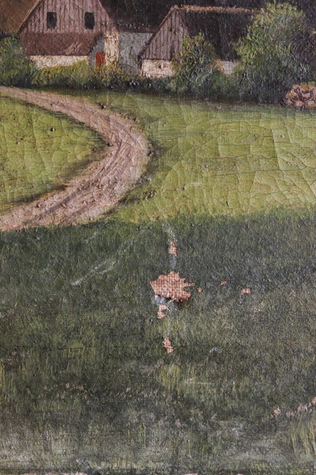 Antique English Landscape Dated 1915