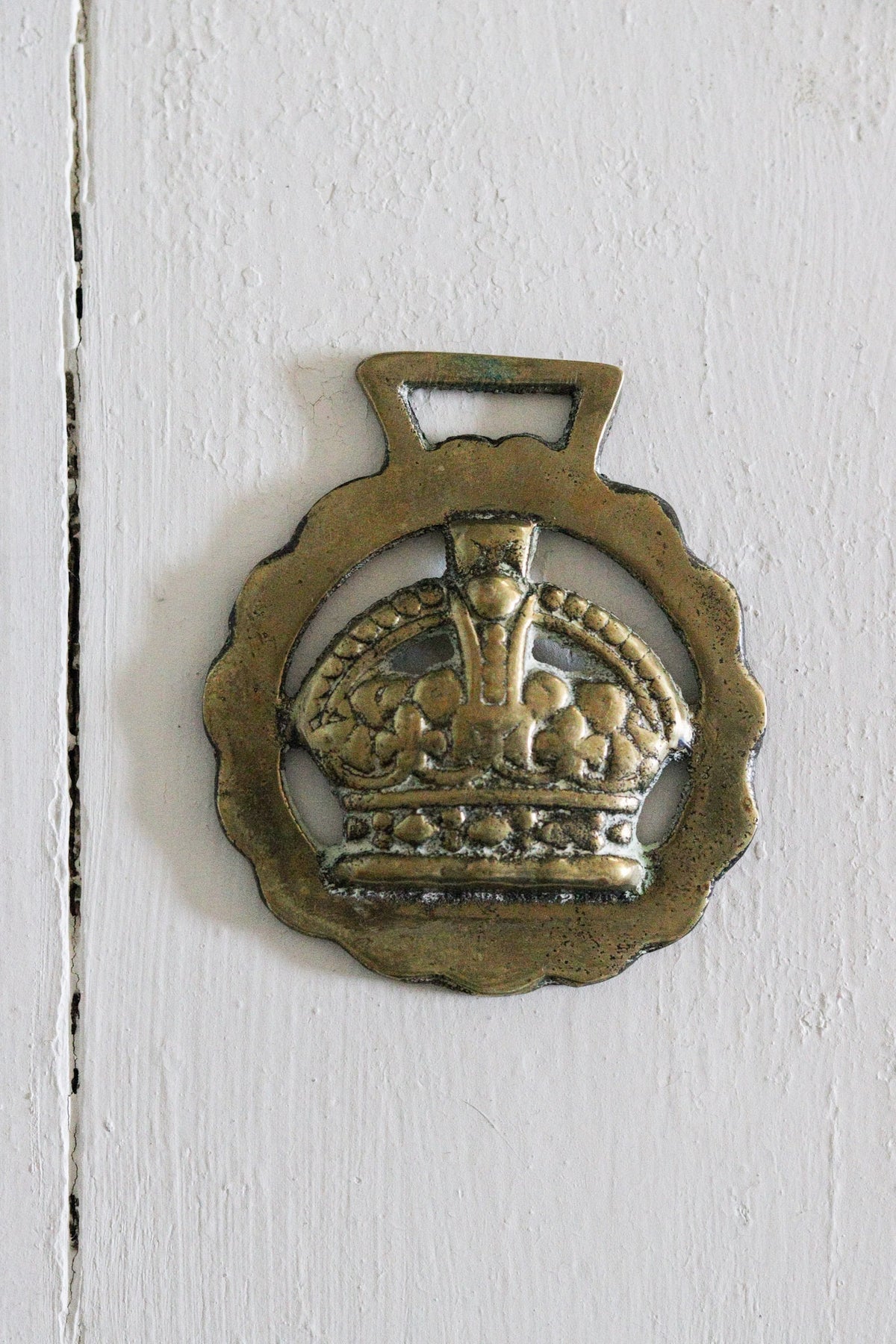 English Horse Brass - Crown