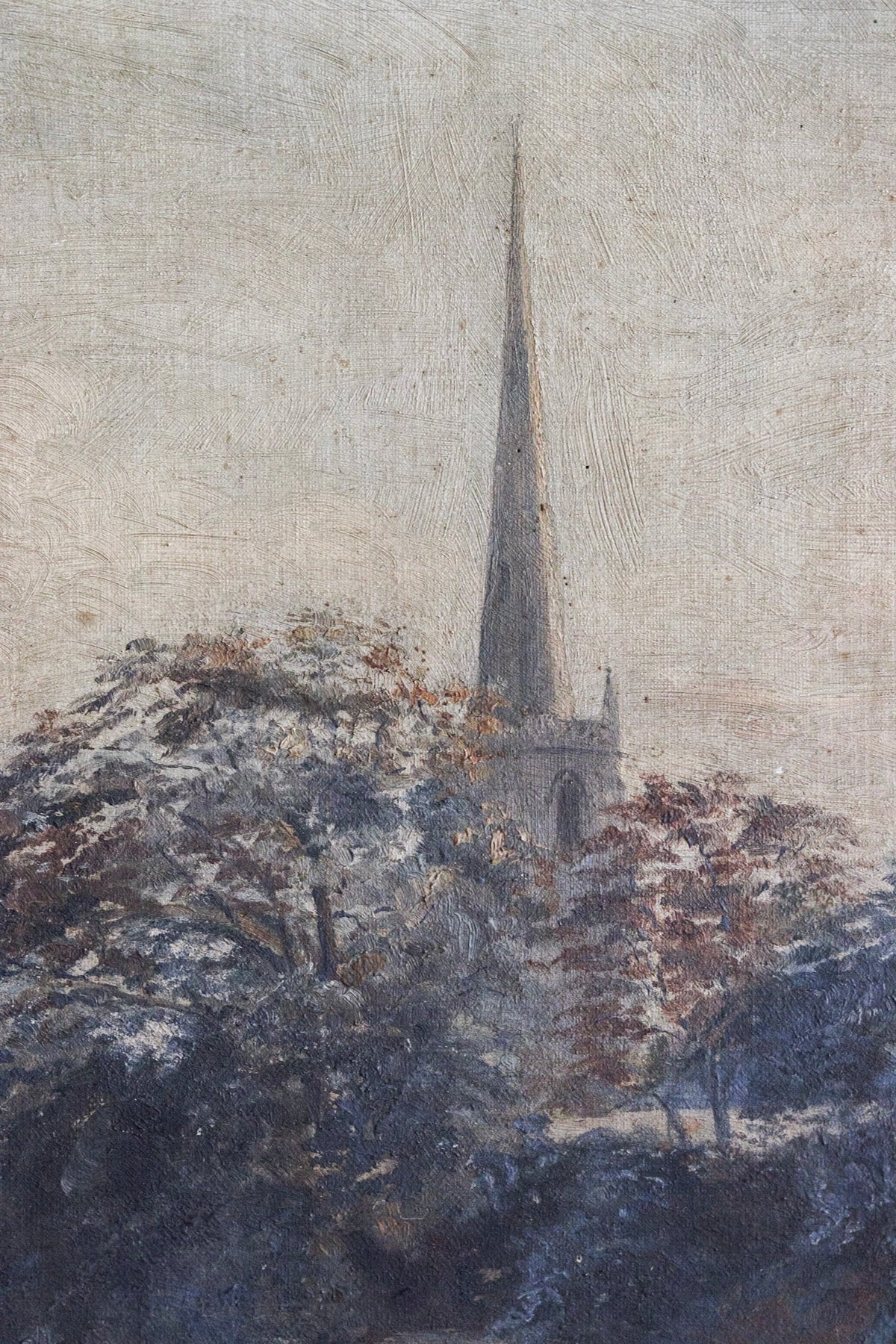 The Distant Steeple Oil Painting