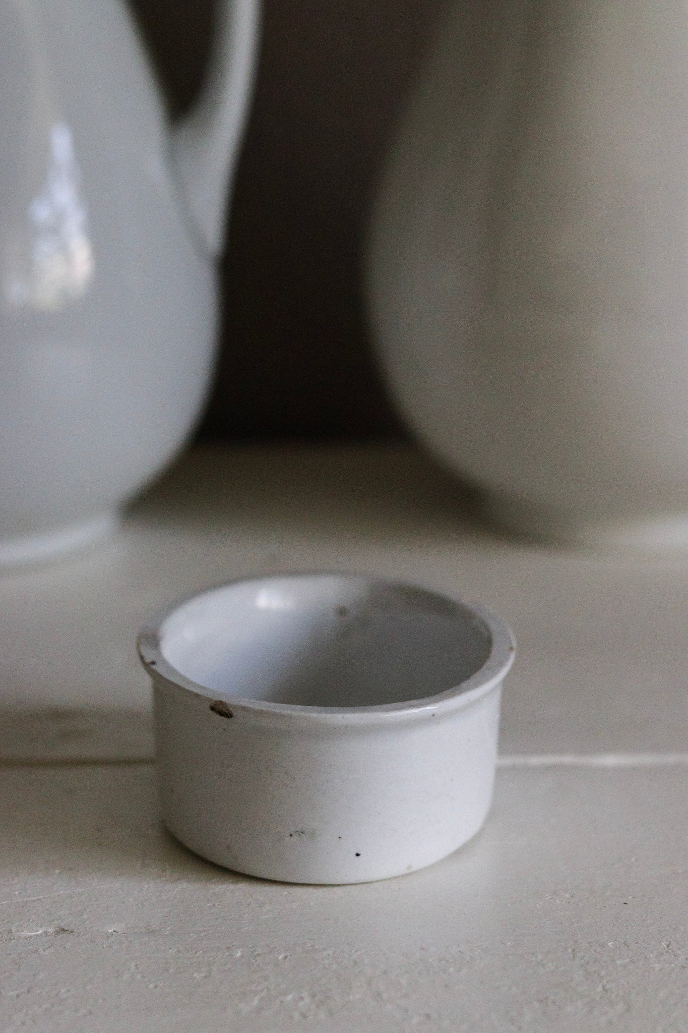 Antique English Ironstone Butter Dish
