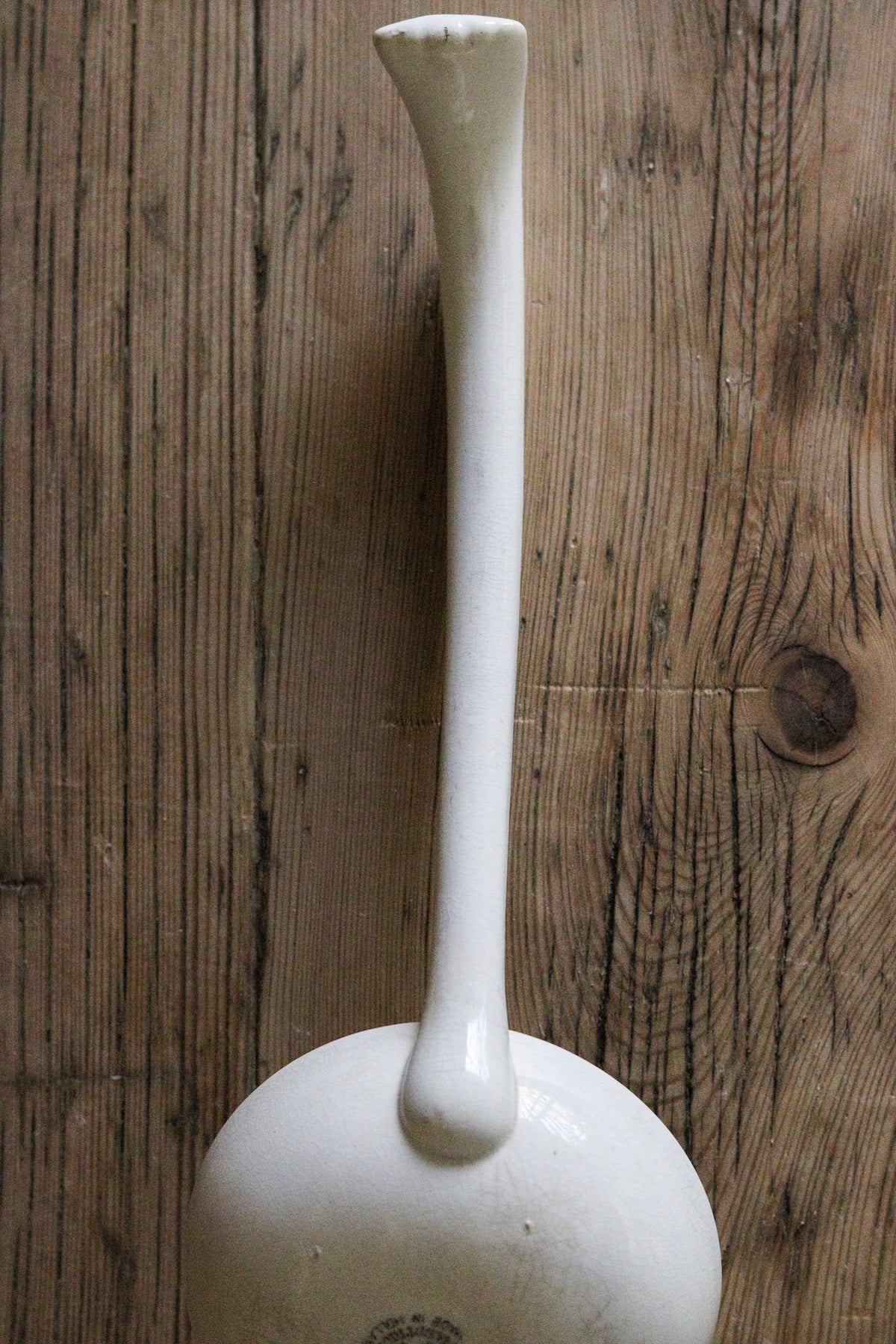 Beautiful Stained Dutch Ironstone Ladle