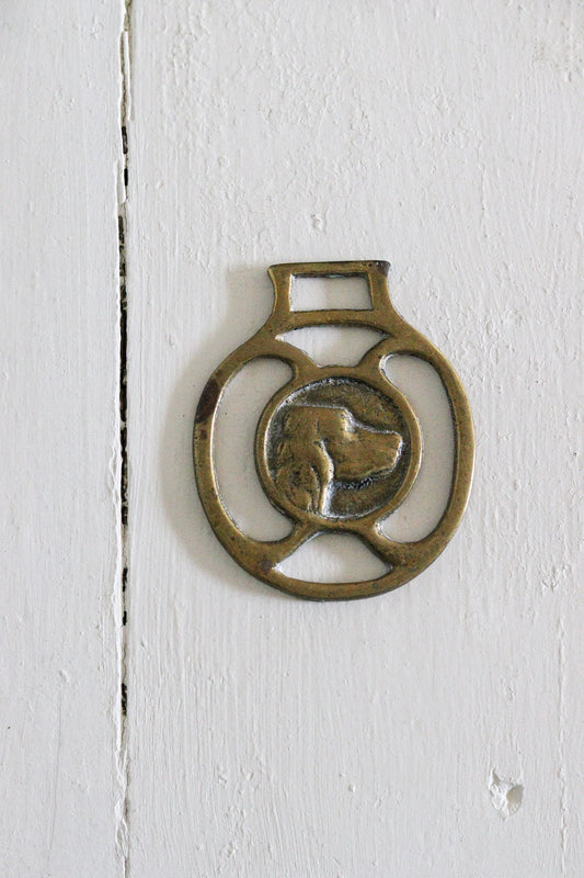 English Horse Brass - Spaniel