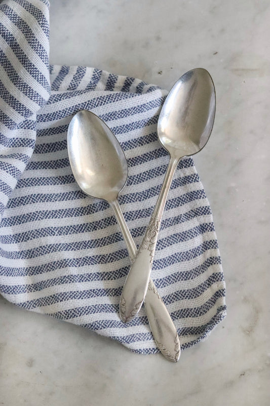 Vintage Silver Plated Serving Spoon