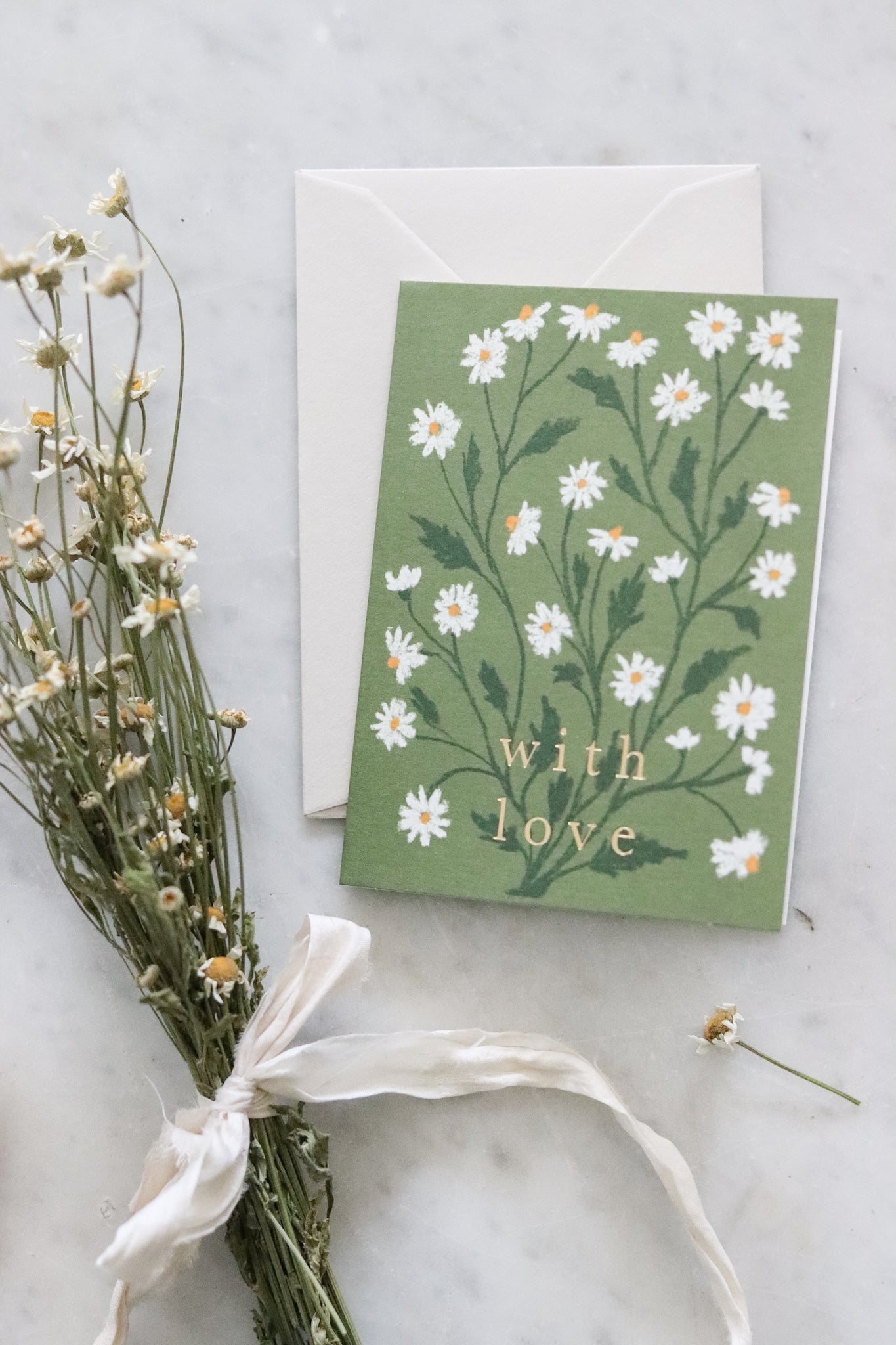 Daisy "with love" Mini Card