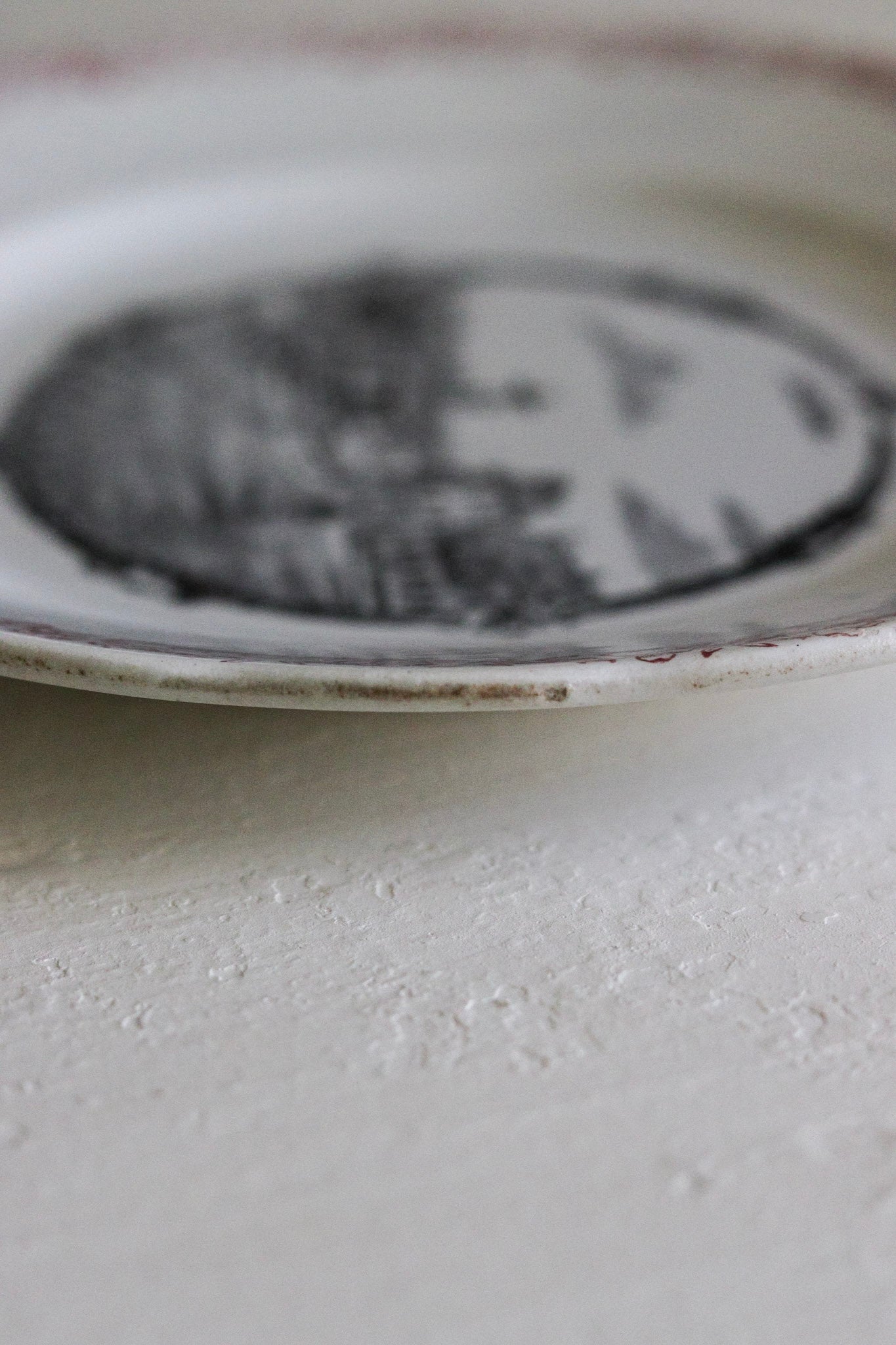 Antique French Transferware Plate  - Melun