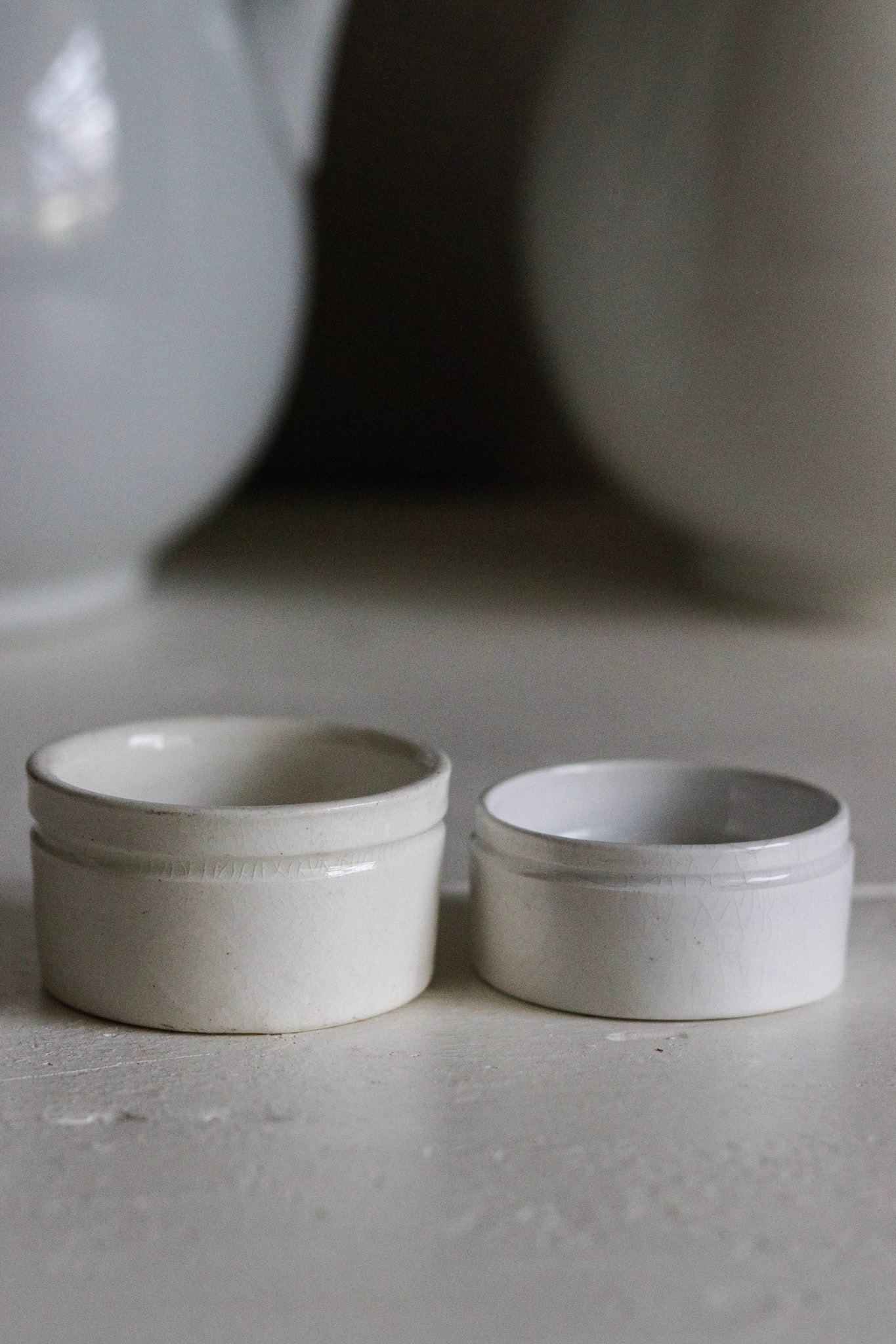 Petite Vintage French Pots - Set of Two