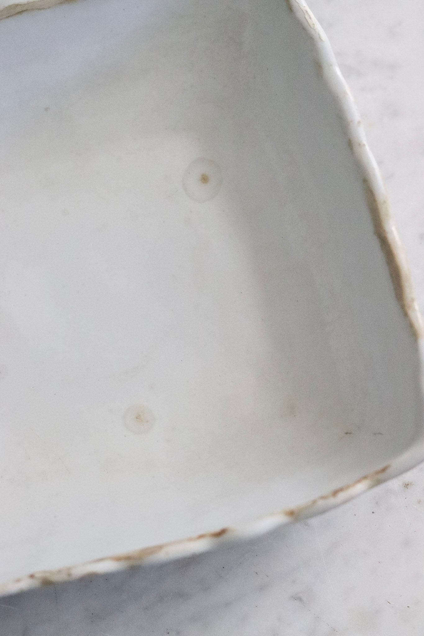 Antique Ironstone Ladyfinger Bowl