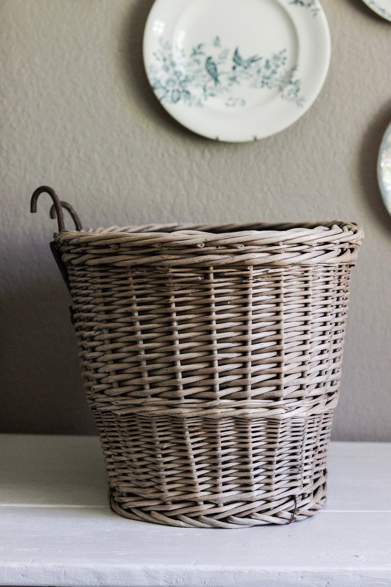 Large Vintage European Bike Basket
