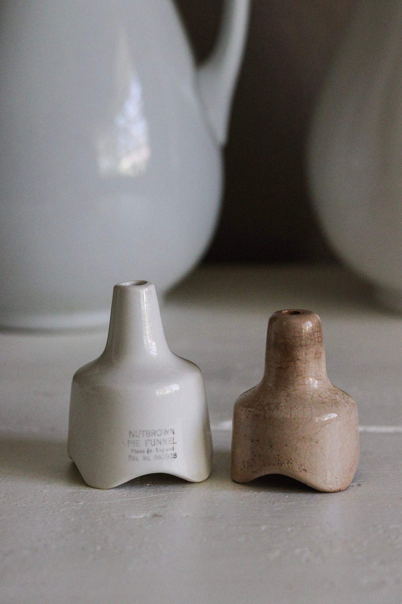 Pair of Vintage English Pie Funnels No.3