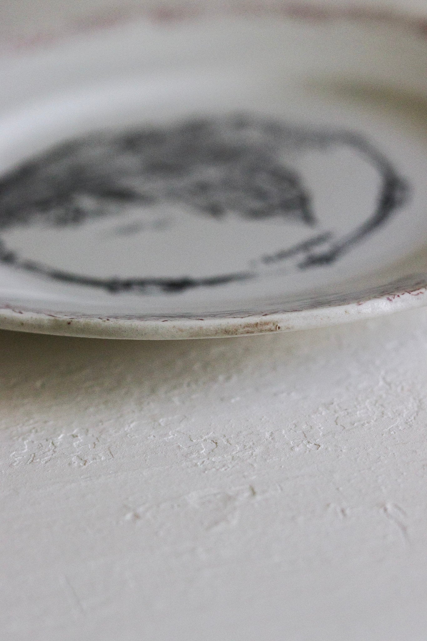 Antique French Transferware Plate  - Provins