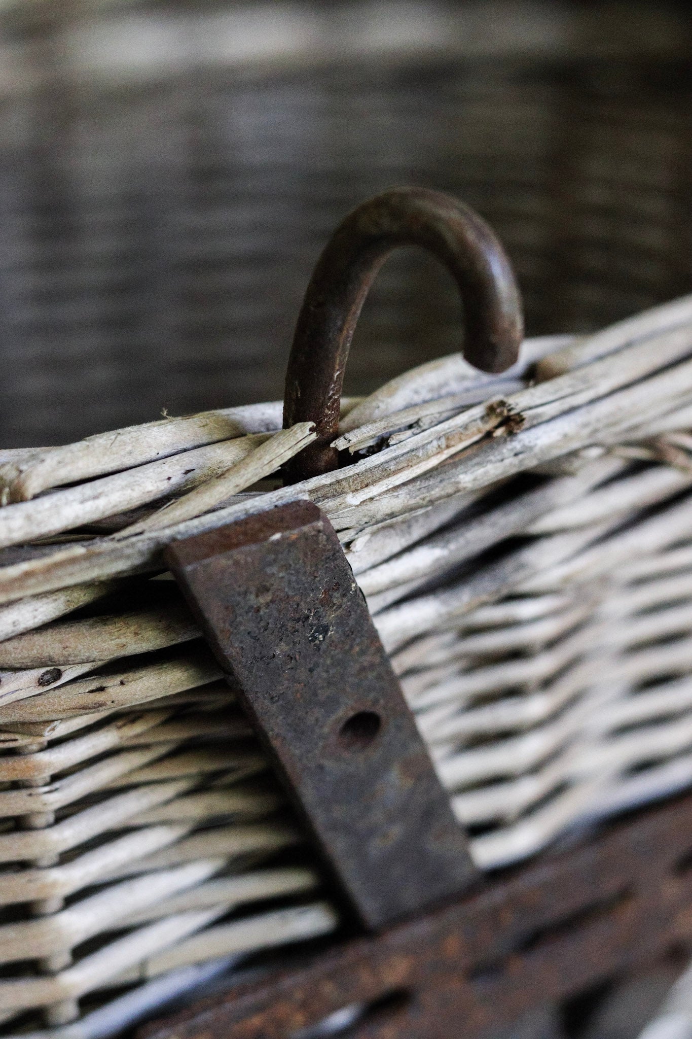 Large Vintage European Bike Basket