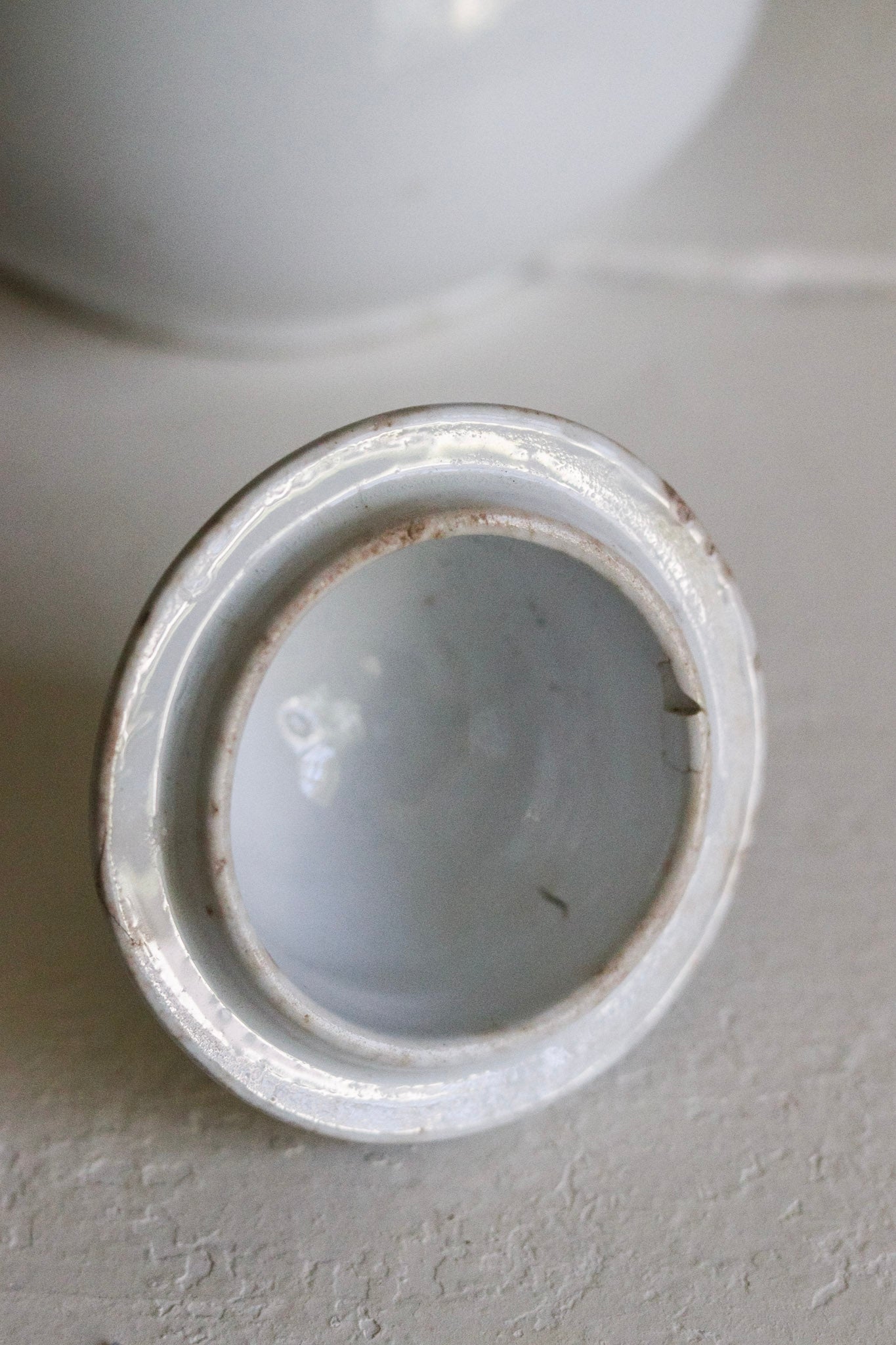 Antique Ironstone Sugar Bowl