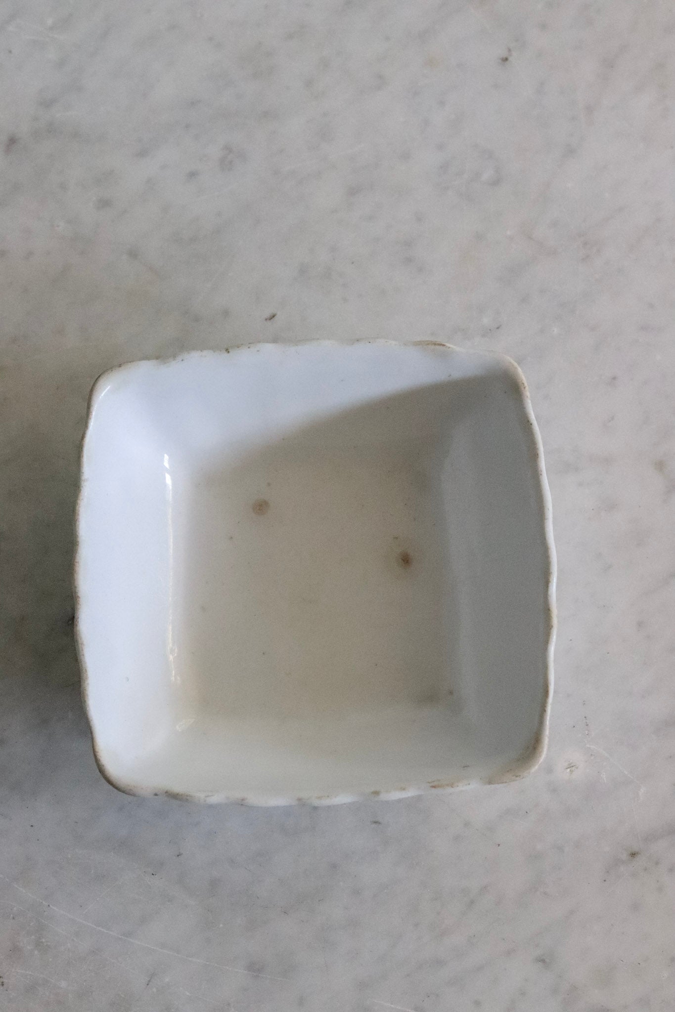 Antique Ironstone Ladyfinger Bowl