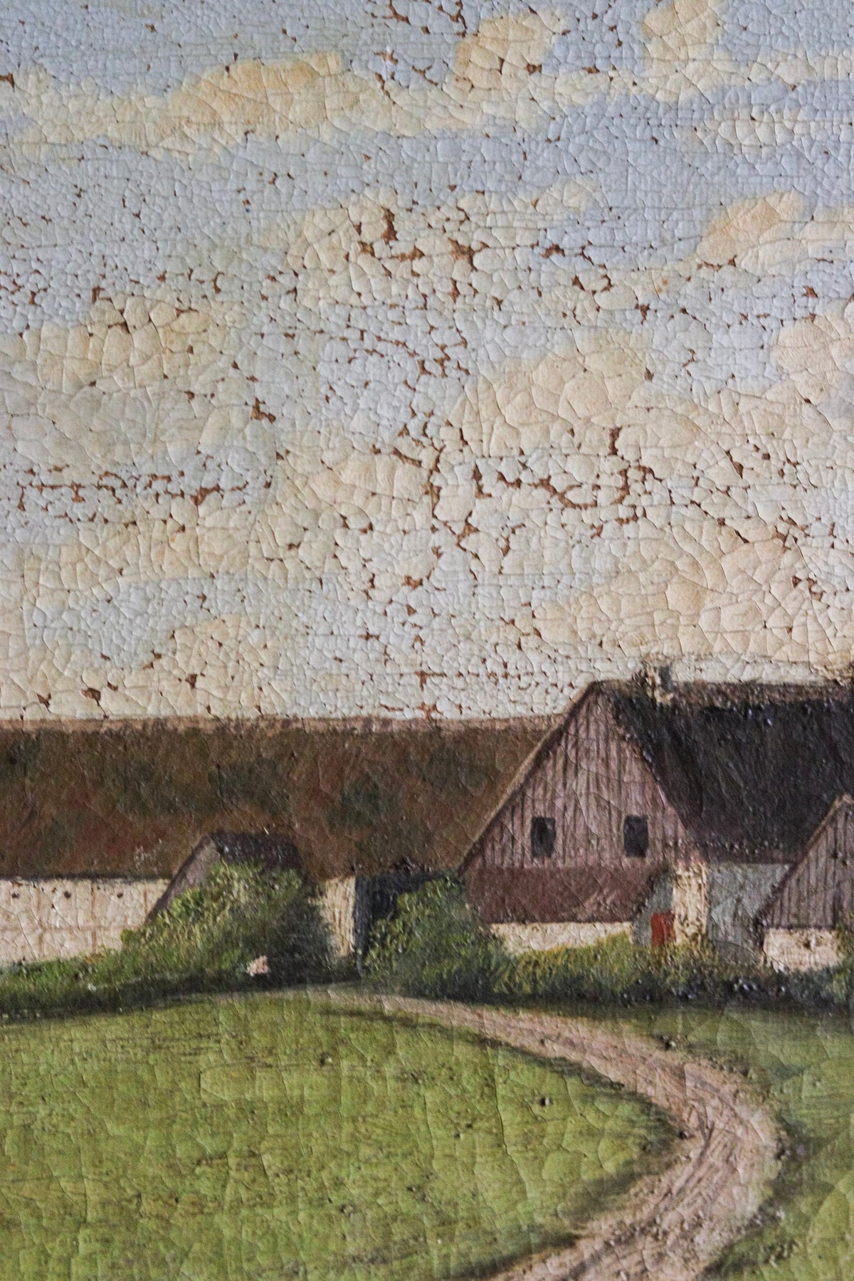 Antique English Landscape Dated 1915