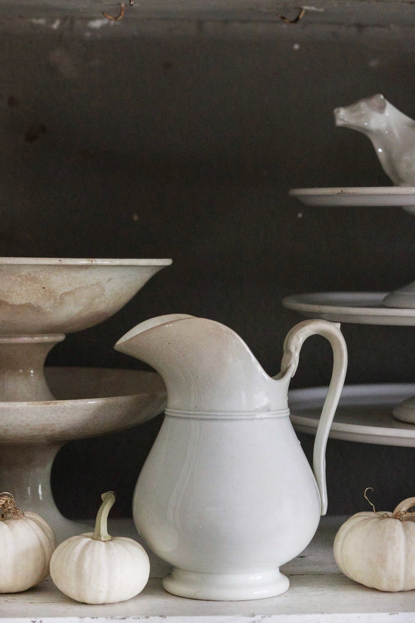 Antique French Ironstone Pitcher