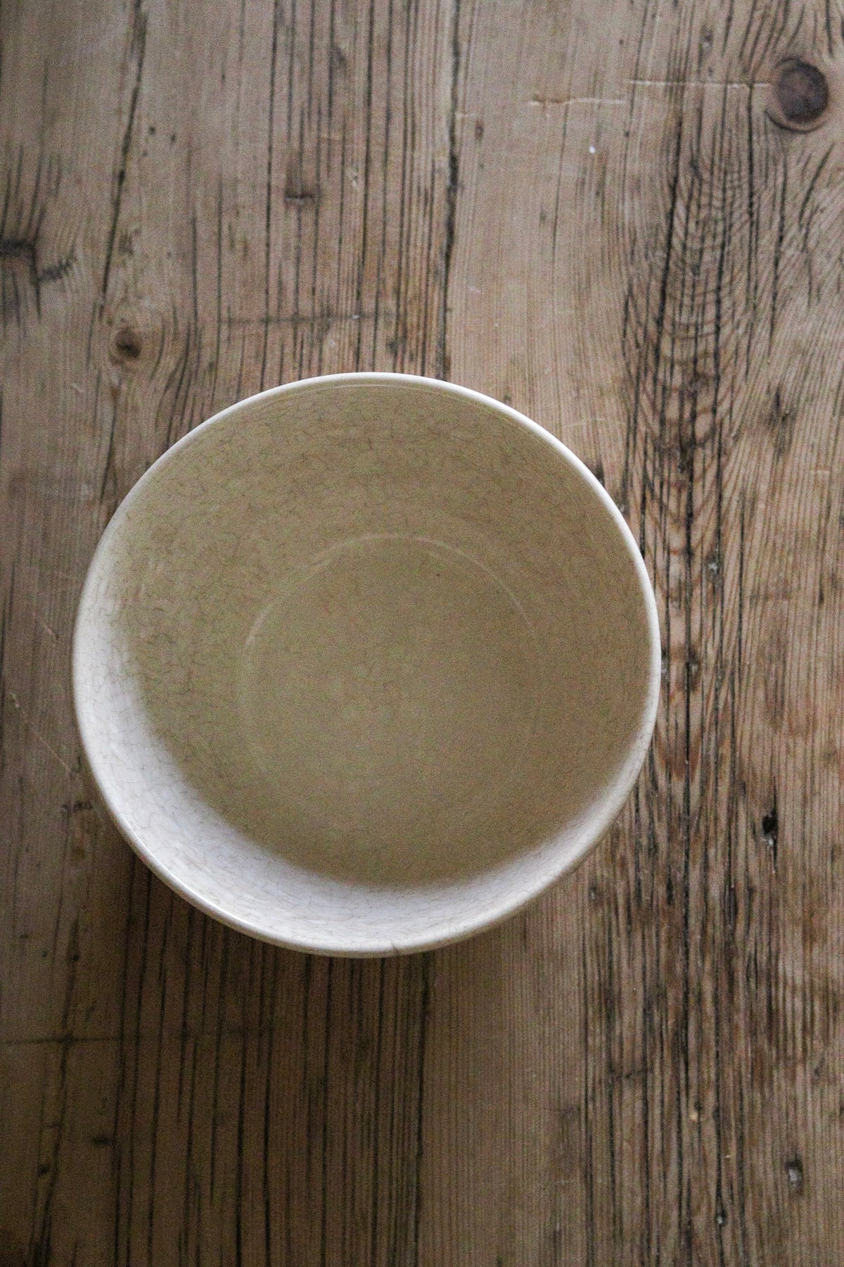 Stained Vintage English Pudding Bowl