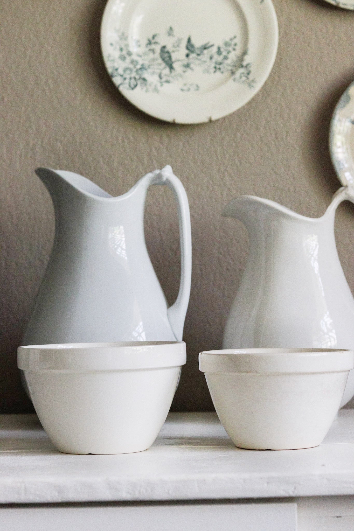 Pair of Vintage English Pudding Bowls No.3