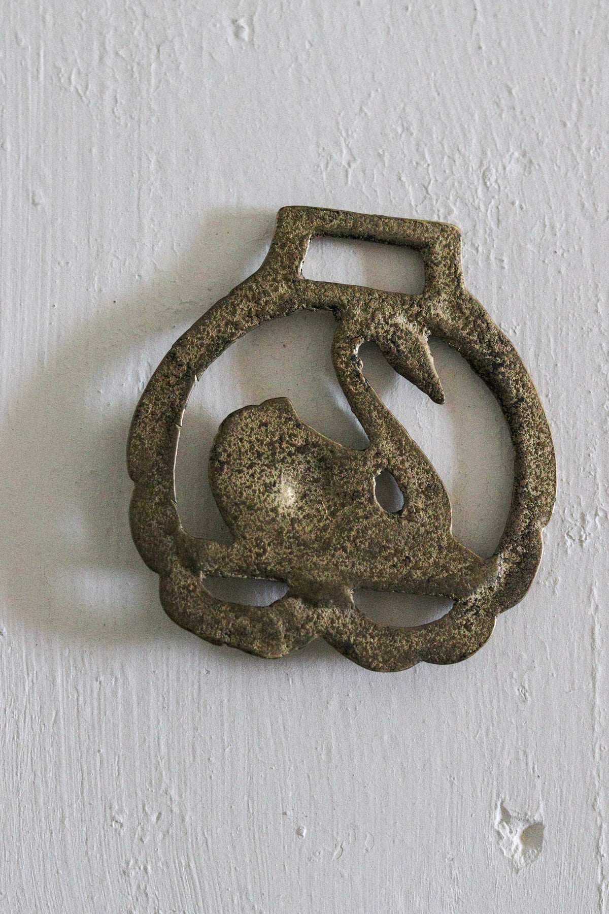 English Horse Brass - Swan
