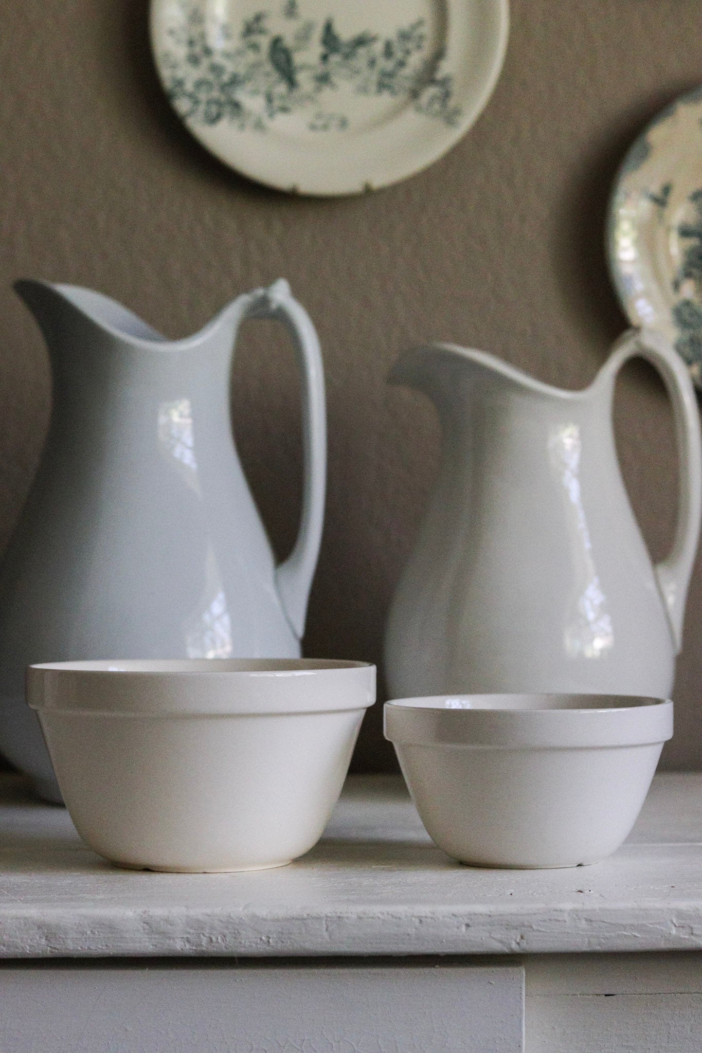 Pair of Vintage English Pudding Bowls No.5