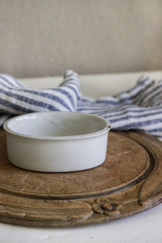 Antique English Ironstone Butter Dish