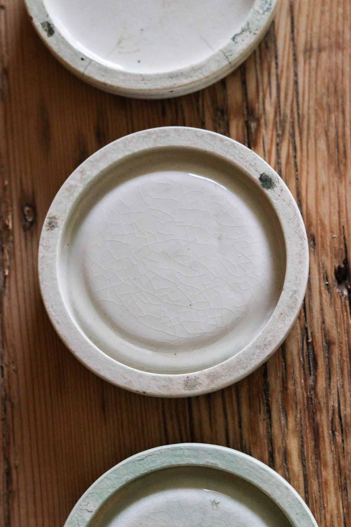 Vintage English Stacking Paint Palette Set