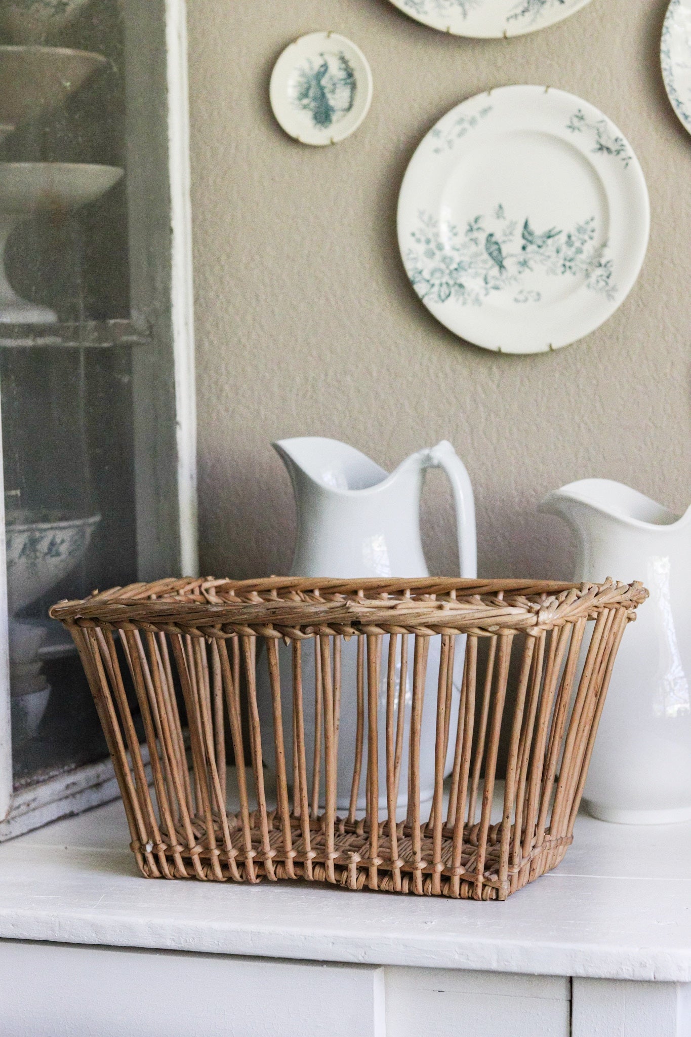 Petite Vintage French Boulangerie Basket