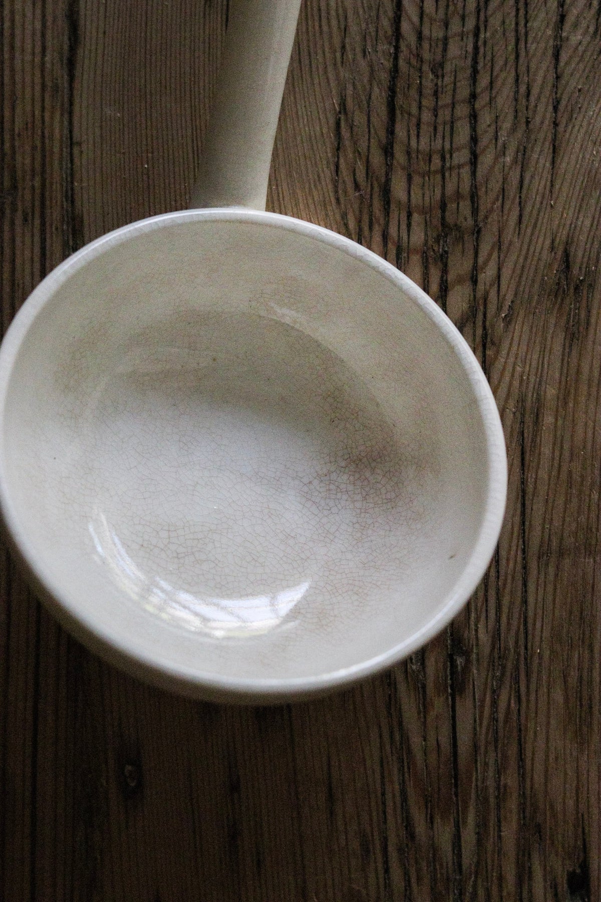 Beautiful Stained Dutch Ironstone Ladle