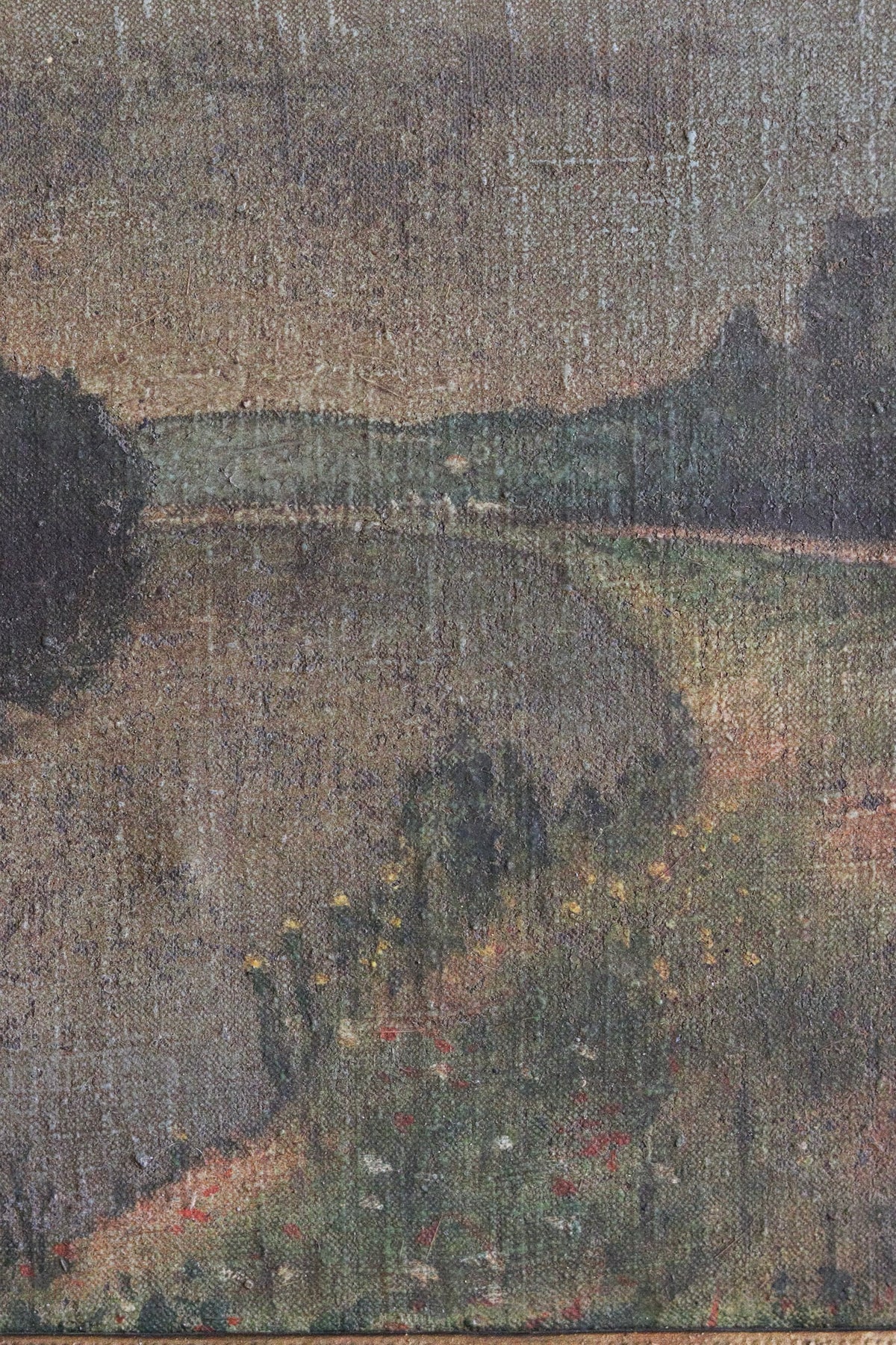 Along the Riverbank Oil Painting