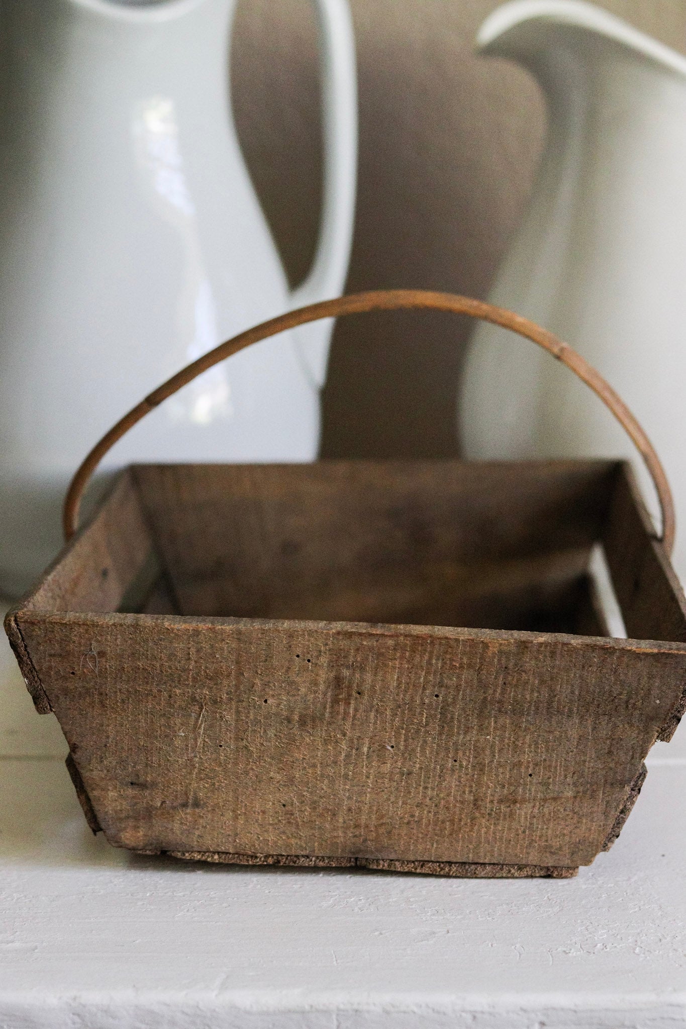 Rustic Vintage French Trug No.2