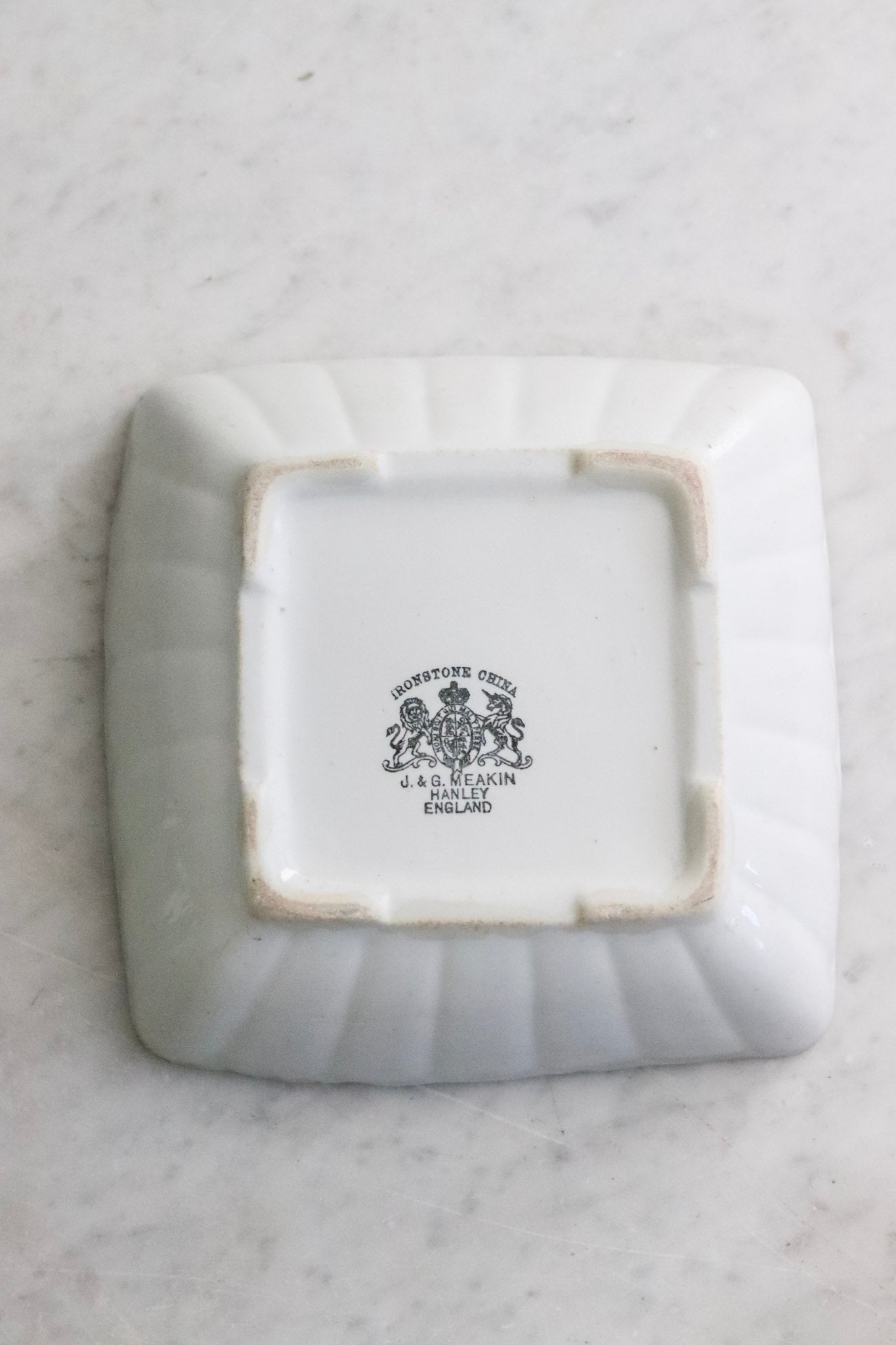 Antique Ironstone Ladyfinger Bowl