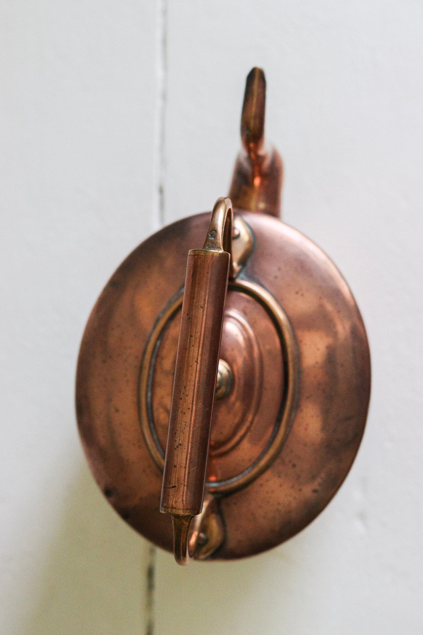Petite Antique English Copper Kettle